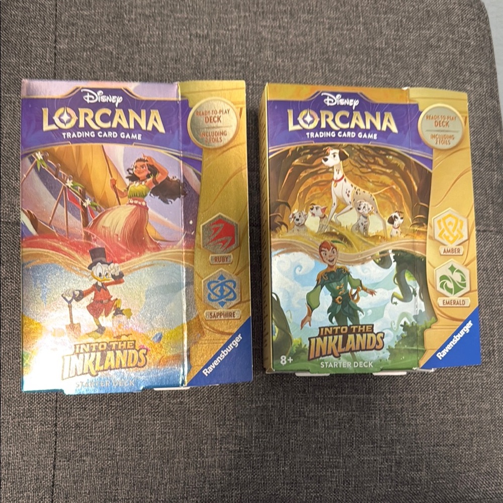 Disney Lorcana Trading Card Into the Inklands Starter Game Set excludes booster
